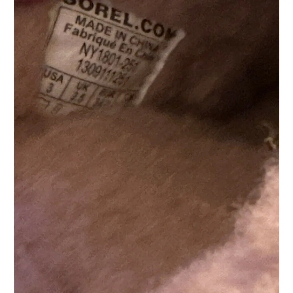 Sorel Slippers Girls Size 3 Brown‎ Suede Falcon Ridge Slip On